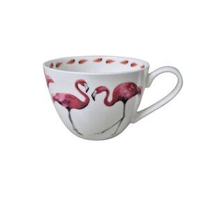 Portobello by Inspire Pink Flamingo Bone China Teacup Coffee Mug
